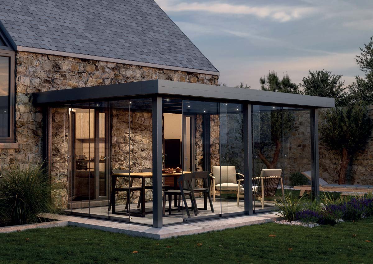 Jardin d'hiver "flatroof" - Pergolas Da Silva