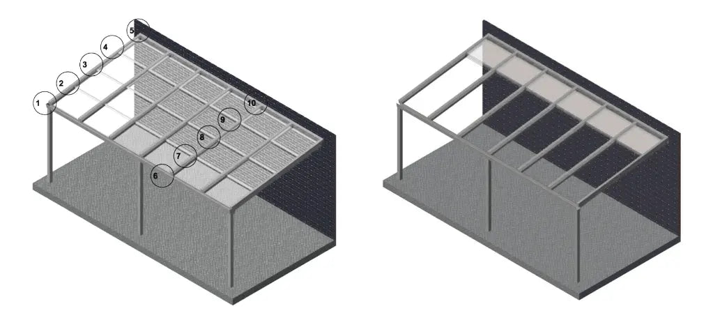 pergola  à toit rétractable - Pergolas Da Silva